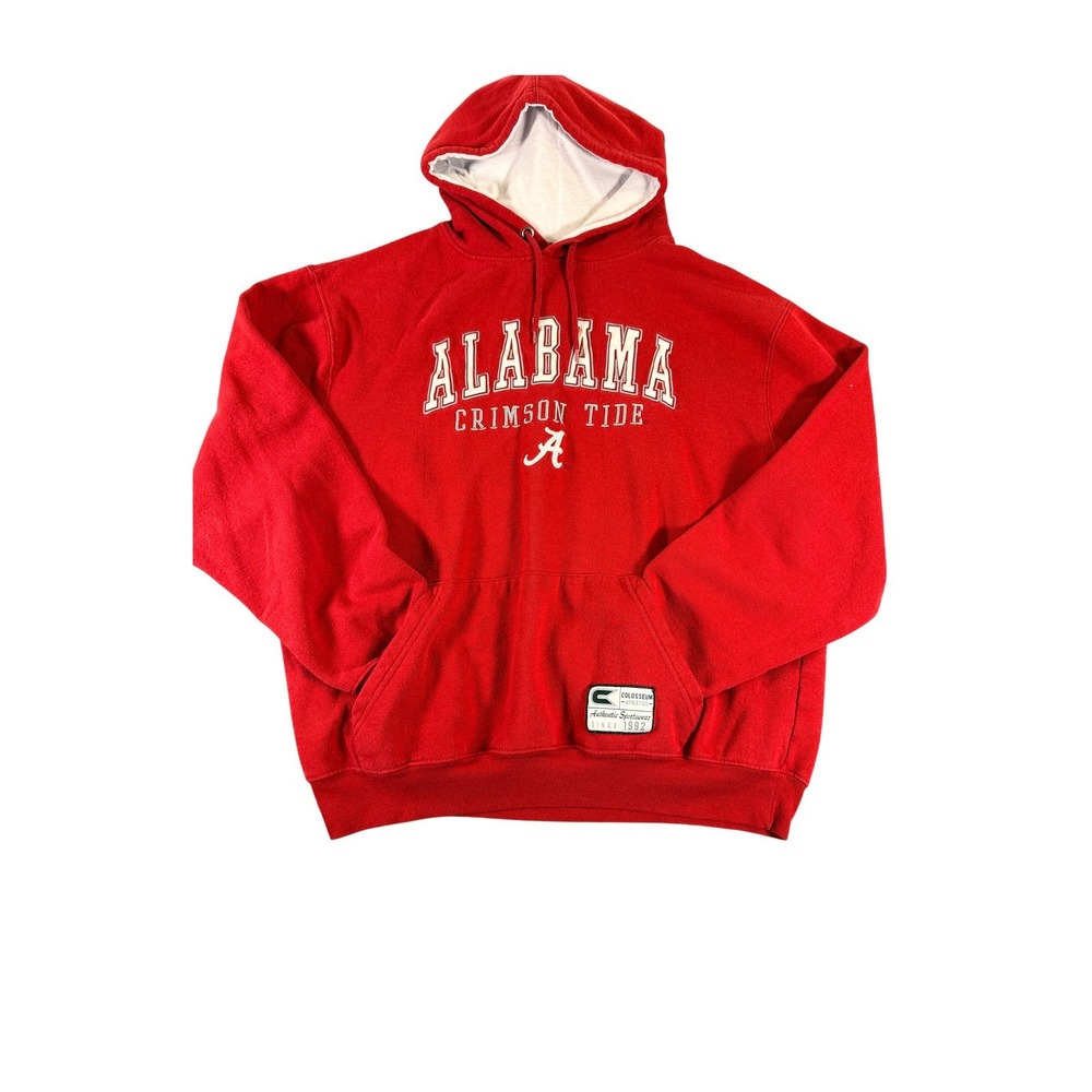 Colosseum Alabama Crimson Tide Hoodie Mens XL Red Pullover Sweatshirt NCAA